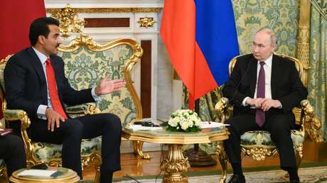 El emir de Catar agradece a Putin el respaldo a los países de Oriente Medio en plena crisis regional