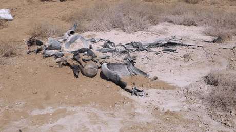 Irán difunde fotos de dron israelí derribado