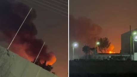 VIDEOS: Arde una base de EE.UU. en Irak atacada por grupos proiraníes