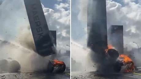 VIDEOS, FOTOS: Contenedores arden en un puerto israelí tras el impacto de un proyectil iraní