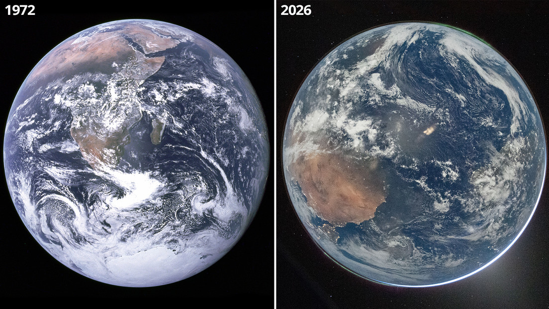 FOTO: La Tierra, captada por un humano tras 50 años