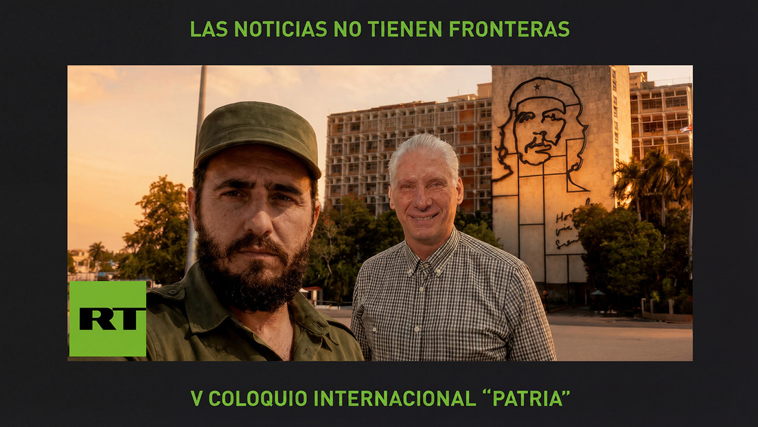 Díaz-Canel visita el estand de RT en el Coloquio Internacional Patria