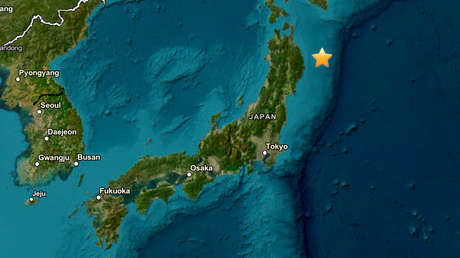 Potente sismo de magnitud 7,5 frente a las costas de Japón