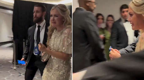 Desgarrador momento de la viuda de Charlie Kirk tras tiroteo en el acto con Trump (VIDEO)