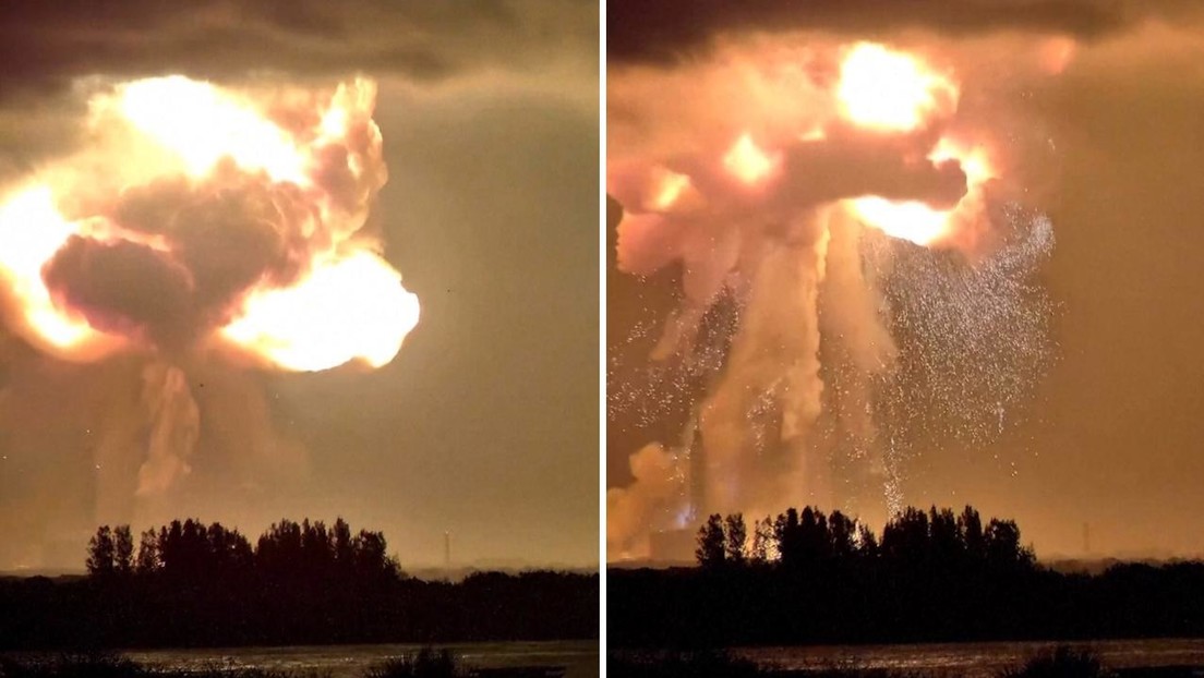 Enorme explosión y una 