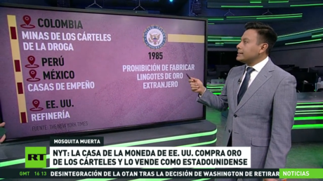 NYT: La Casa de la Moneda de EE.UU. compra oro de los cárteles y lo vende como estadounidense