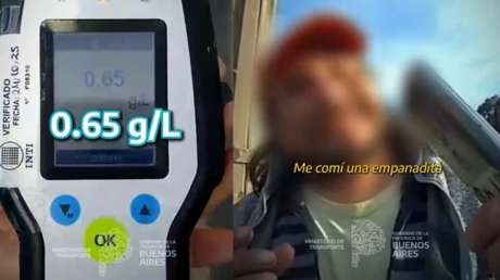 La insólita excusa de un camionero que manejó borracho (VIDEO)