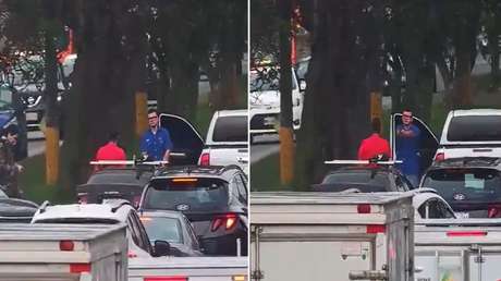FUERTE VIDEO: Conductor muere tras recibir un disparo durante una discusión por un choque