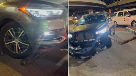 VIDEO: Intenta evitar que una grúa se lleve su coche y así termina