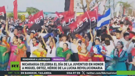 Nicaragua celebra el Día de la Juventud en honor a Miguel Ortez, héroe de la lucha revolucionaria
