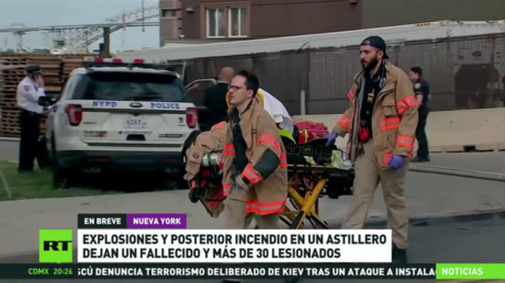 Un muerto y 36 heridos tras una masiva explosión e incendio en un astillero de Nueva York