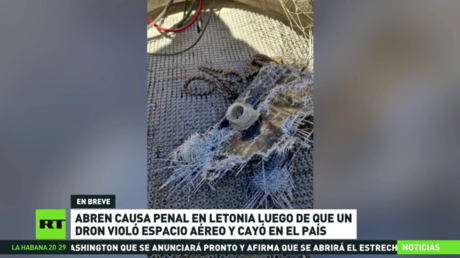 Abren causa penal en Letonia por dron que violó el espacio aéreo y cayó en el país