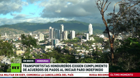 Transportistas hondureños exigen cumplimento de acuerdos de pagos al iniciar paro indefinido