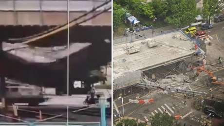 PERTURBADOR MOMENTO del colsapso mortal de un puente
