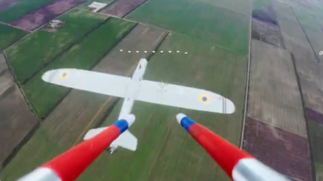 VIDEO: Un dron ruso derriba otro ucraniano en combate aéreo