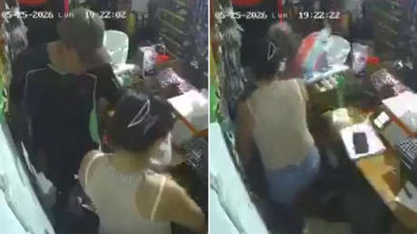 Héroe inesperado: comprador somete a machetazos a un ladrón de una tienda (VIDEO)