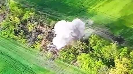 VIDEO: Drones rusos hacen pedazos equipo militar ucraniano