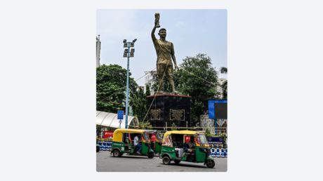 La estatua gigante de Messi será retirada a cinco meses de su instalación en la India