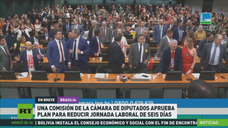 Una comisión de la cámara de Diputados de Brasil aprueba plan para reducir jornada laboral de 6 días