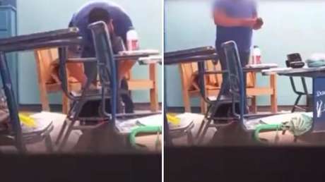 VIDEO: Alumnos instalan cámara en aula y descubren algo inaudito de su profesor de ética
