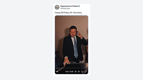 VIDEO: El inusual y divertido homenaje a Marco Rubio para festejar su cumpleaños