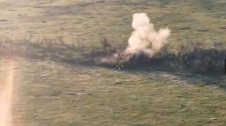 VIDEO: Artillería rusa destroza posiciones fortificadas ucranianas
