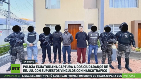 Policía ecuatoriana captura a dos ciudadanos de EE.UU. por supuestos vínculos con el narcotráfico