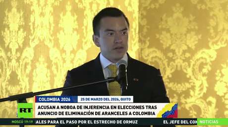 Acusan al presidente ecutoriano Noboa de injerencia en las elecciones de Colombia