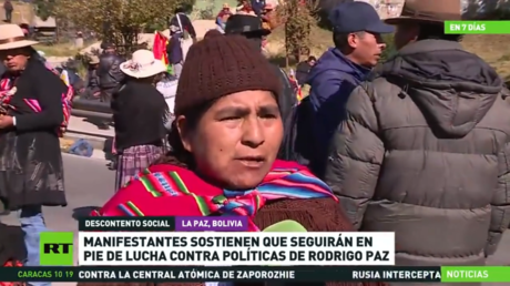 Manifestantes en Bolivia sostienen que seguirán en pie de lucha contra políticas de Rodrigo Paz