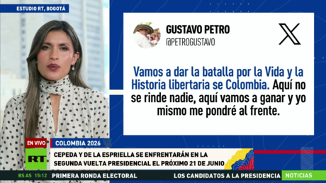 Cepeda y De la Espriella se enfrentarán en la segunda vuelta presidencial el próximo 21 de junio