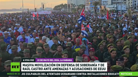 Masiva movilización en defensa de la soberanía y de Raúl Castro ante amenazas y acusaciones de EE.UU.