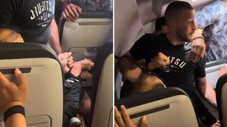 VIDEO: Pasajero intenta abrir las puertas de un avión e irrumpir en cabina en pleno vuelo