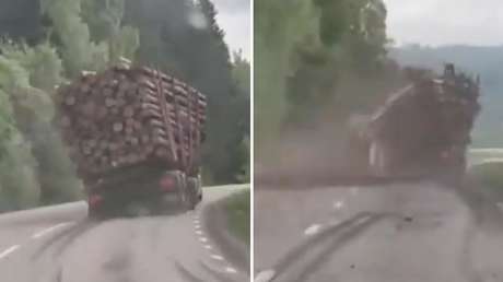 Escena de 'Destino Final' casi se hace real en una carretera (VIDEO)