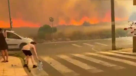 VIDEOS IMPACTANTES muestran la magnitud del incendio que arrasó más de 170 hectáreas en España