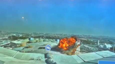 VIDEO: Momento exacto del impacto de un dron contra el aeropuerto de Kuwait