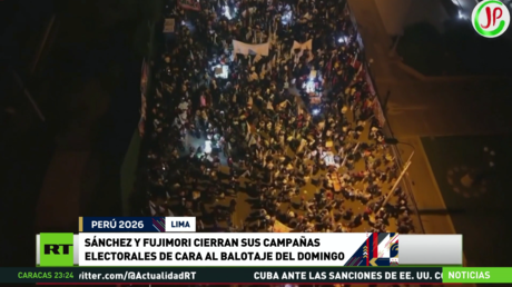 Sánchez y Fujimori cierran sus campañas electorales de cara al balotaje del domingo