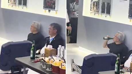 CEO de Nvidia se relaja con una cerveza como una 'persona normal' y se hace viral (VIDEO)