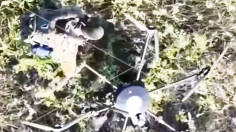 Así un combatiente ruso intercepta en condiciones extremas un dron ucraniano Vampir (VIDEO)