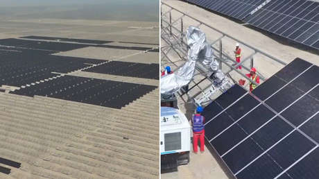 VIDEO: Así es cómo China utiliza robots para transformar un desierto en una "enorme" fuente de energía