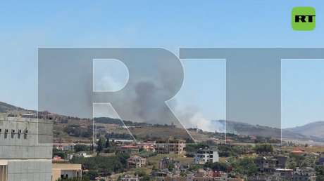 IMÁGENES DE RT: Ataque aéreo israelí en las inmediaciones de