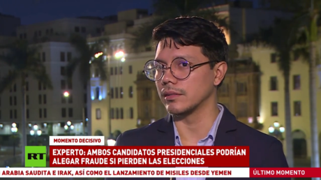 Experto: Ambos candidatos presidenciales podrían alegar fraude si pierden las elecciones en Perú