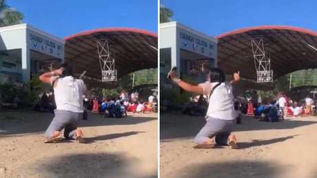 Momentos de terror en escuela de Filipinas por un 