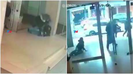 VIDEO: El momento en que cuatro 'motochorros' roban a dos mu