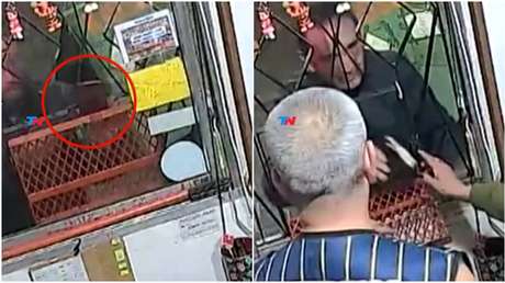 VIDEO: Lanzan una billetera y un celular por una v