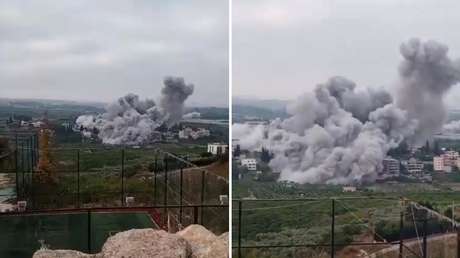 VIDEO: Israel lanza nuevo ataque aéreo contra el L