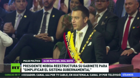 Presidente Noboa reestructura su gabinete para "simplificar el sistema gubernamental"