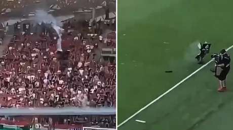 Insólito incidente en partido de fútbol: cámara aé