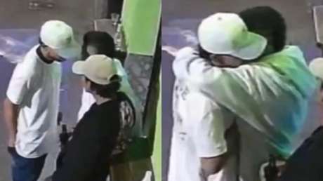 Abraza a su amigo en plena calle y segundos después ocurre una tragedia