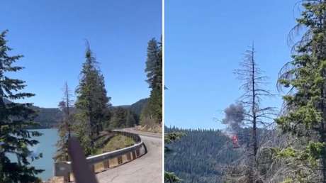 VIDEO: Avión de combate se estrella en EE.UU.