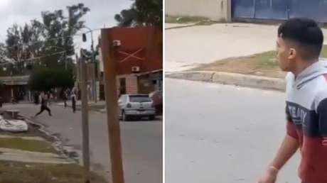 FUERTE VIDEO: Conflicto vecinal termina en un tiroteo e intenso operativo policial